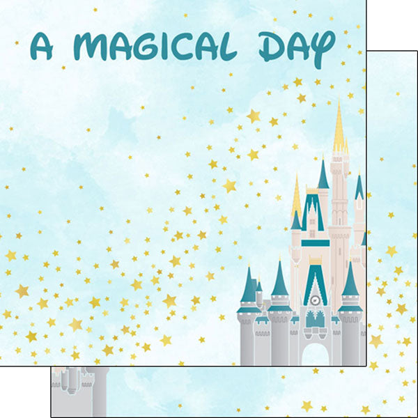 MAGICAL DAY CASTLE 12"X12" Scrapbook Paper