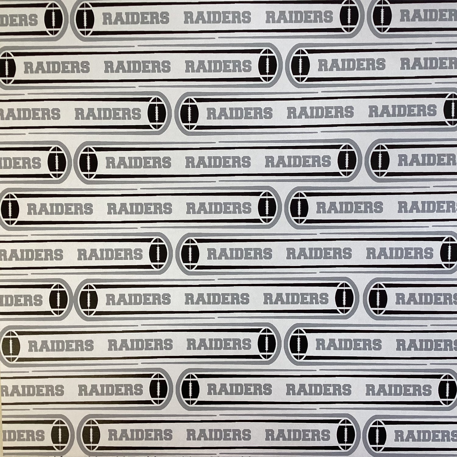 Scrapbooksrus RAIDERS FOOTBALL 12"X12" Scrapbook Paper Kit 12 Sheets