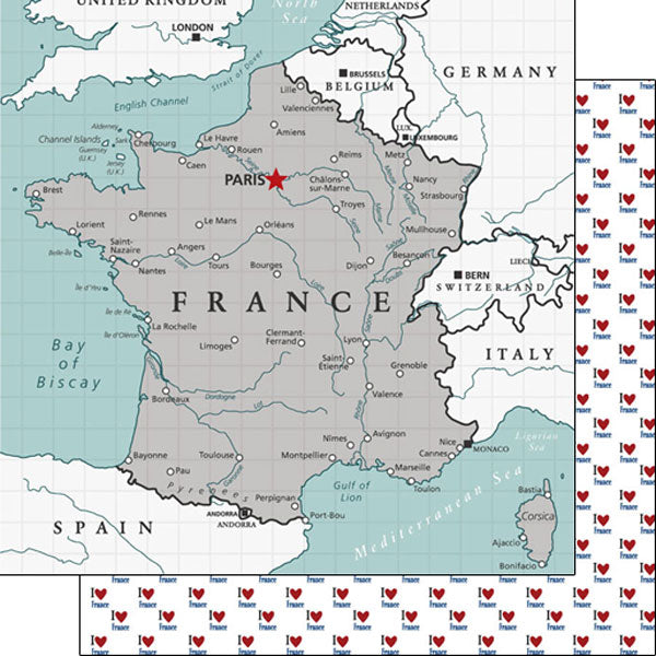 Scrapbooksrus FRANCE ADVENTURE 12”X12” Scrapbook Kit