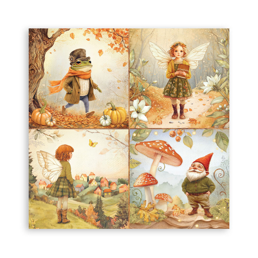 Stamperia Whispering Woods MAXI PAD 12"X12" Scrapbook Paper Pack
