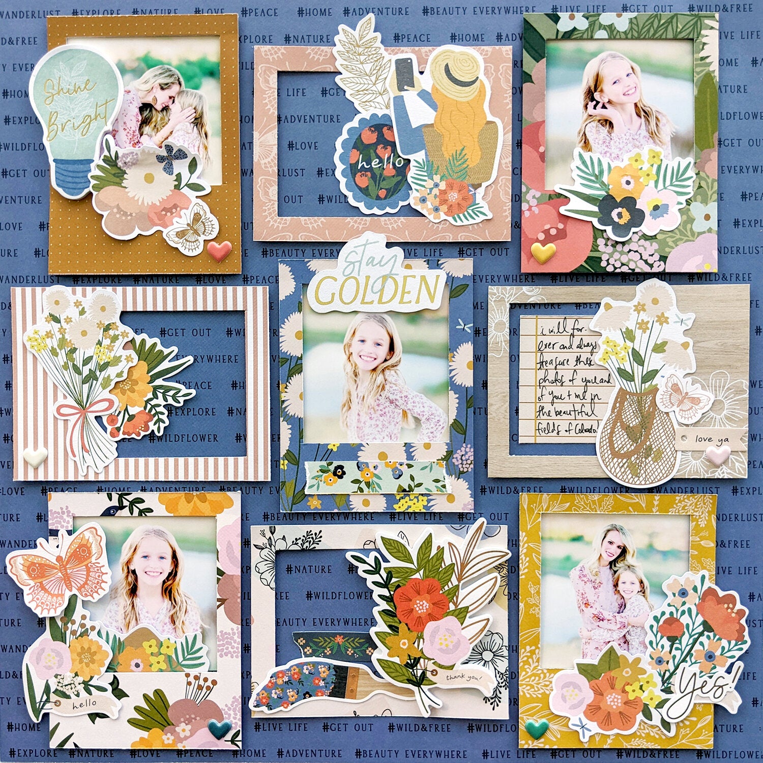 Jen Hadfield Live & Let Grow GET OUT 12"X12" Scrapbook Paper