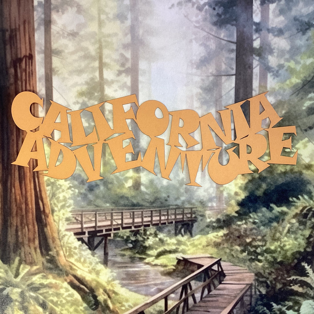 CALIFORNIA ADVENTURE Laser Scrapbook DieCuts