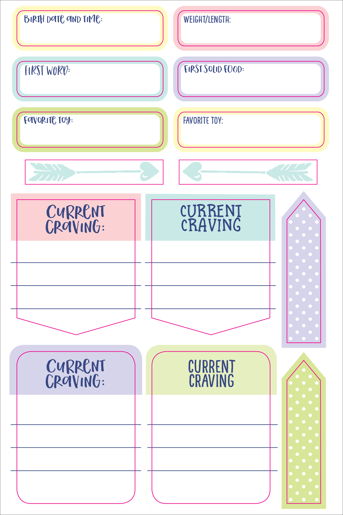 Peter Pauper Planner Stickers PREGNANCY BABY Essentials