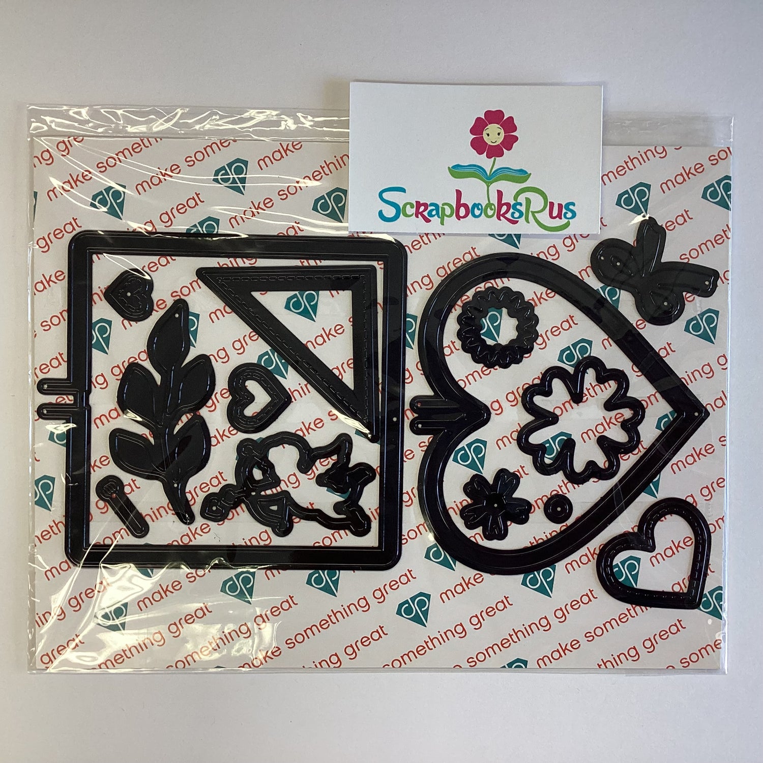 Diamond Press VALENTINES STITCH Stamp & Die Set