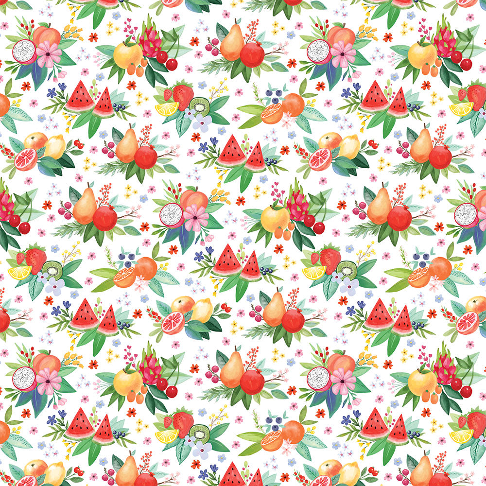 Carta Bella Fruit Stand FREASHLY PICKED BUNCHES 12"x12" Paper