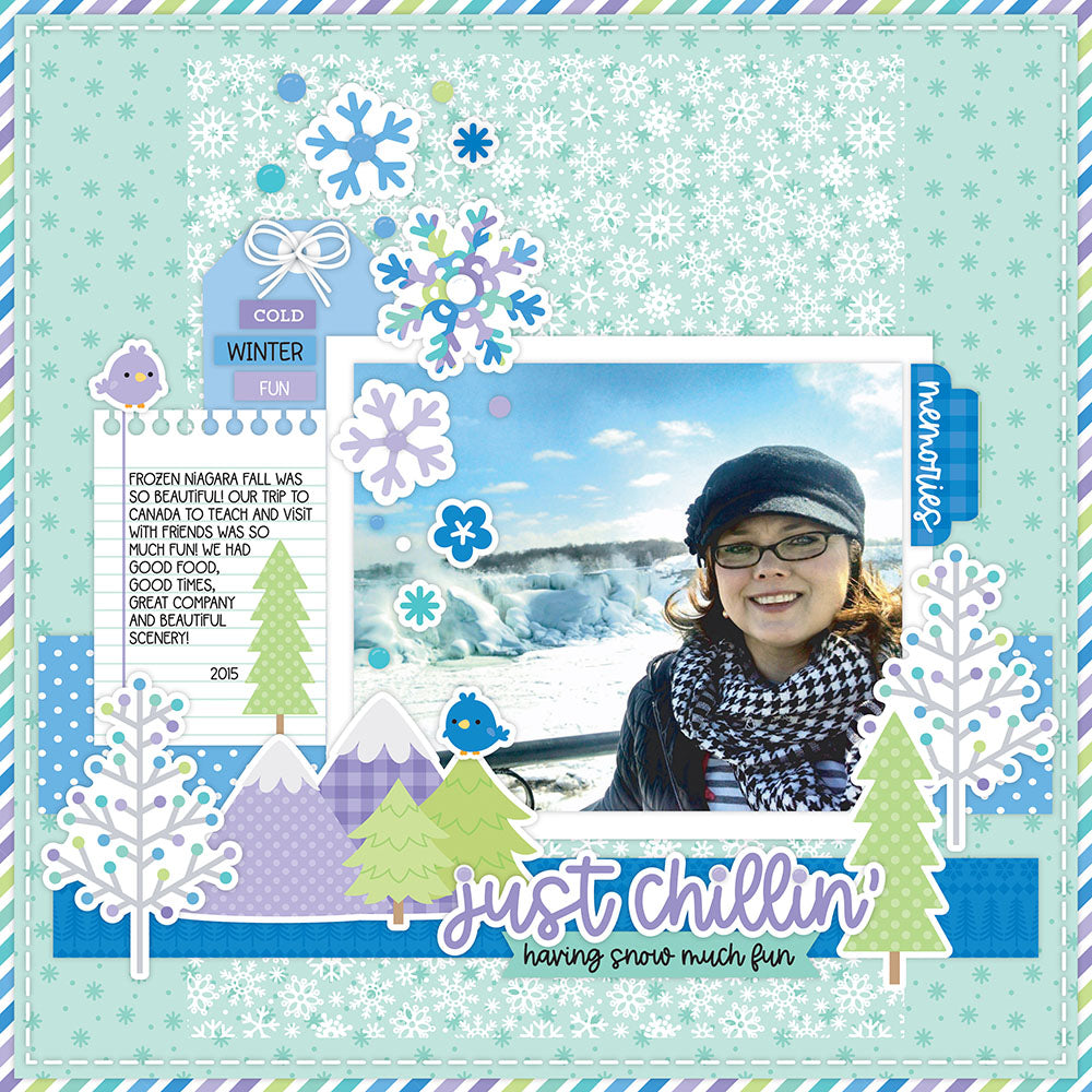 Doodlebug LET IT SNOW 12X12 Heavy Weight Acetate