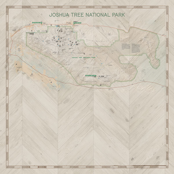 Scrapbook Customs NATIONAL PARK MAP AND WORDS 12"X12" Scrapbook Paper