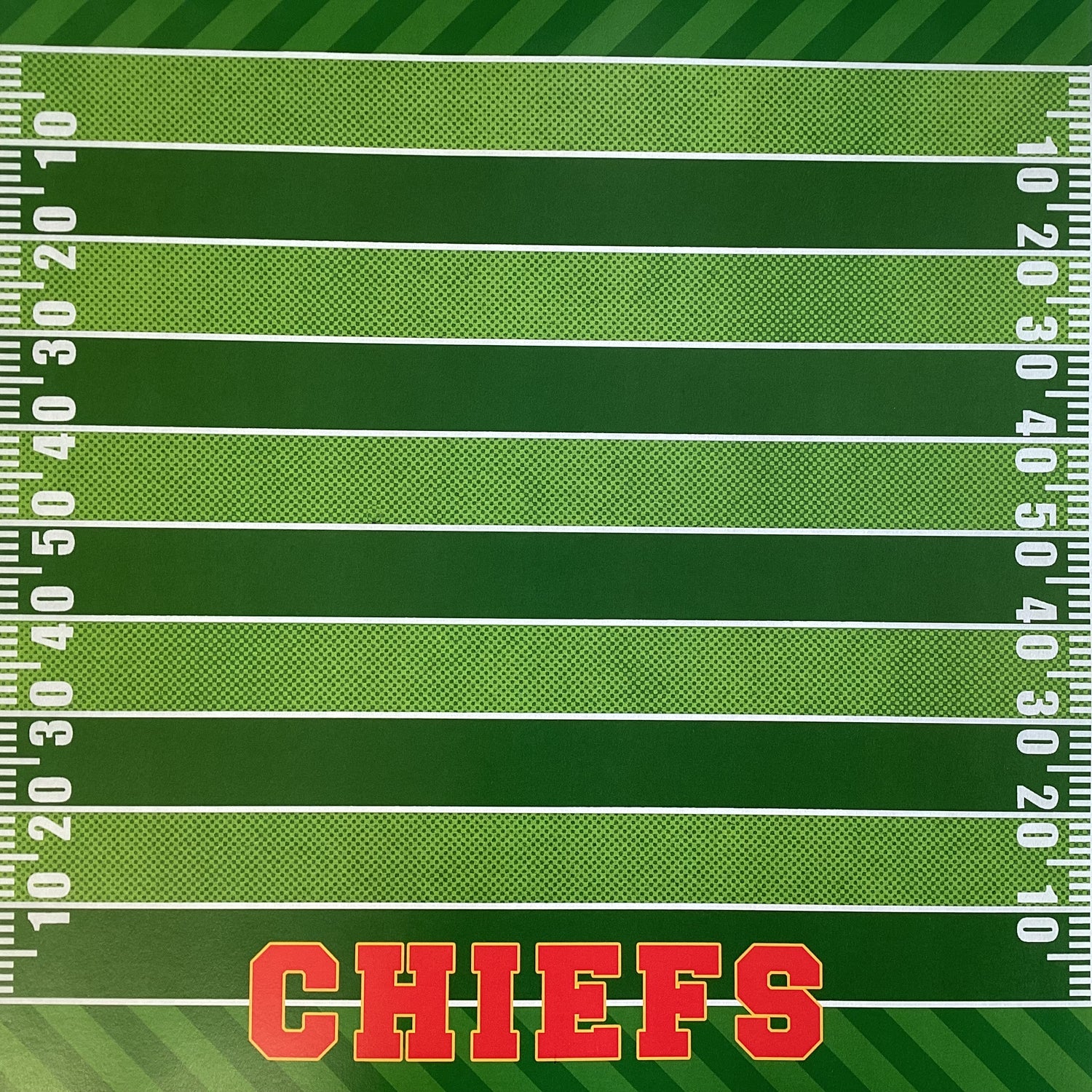 Scrapbooksrus CHIEFS FOOTBALL 12"X12" Scrapbook Paper Kit 12 Sheets