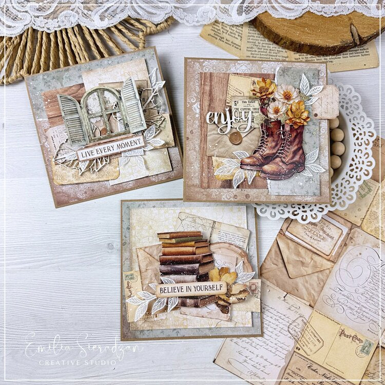 Stamperia GOLDEN HARMONY MAXI PAD 12"X12" Scrapbook Paper