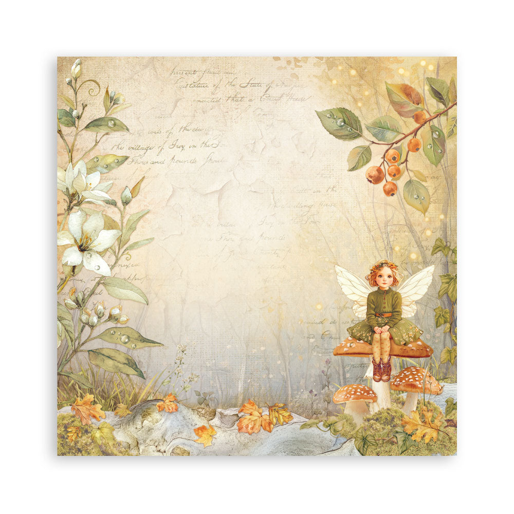 Stamperia Whispering Woods MAXI PAD 12"X12" Scrapbook Paper Pack
