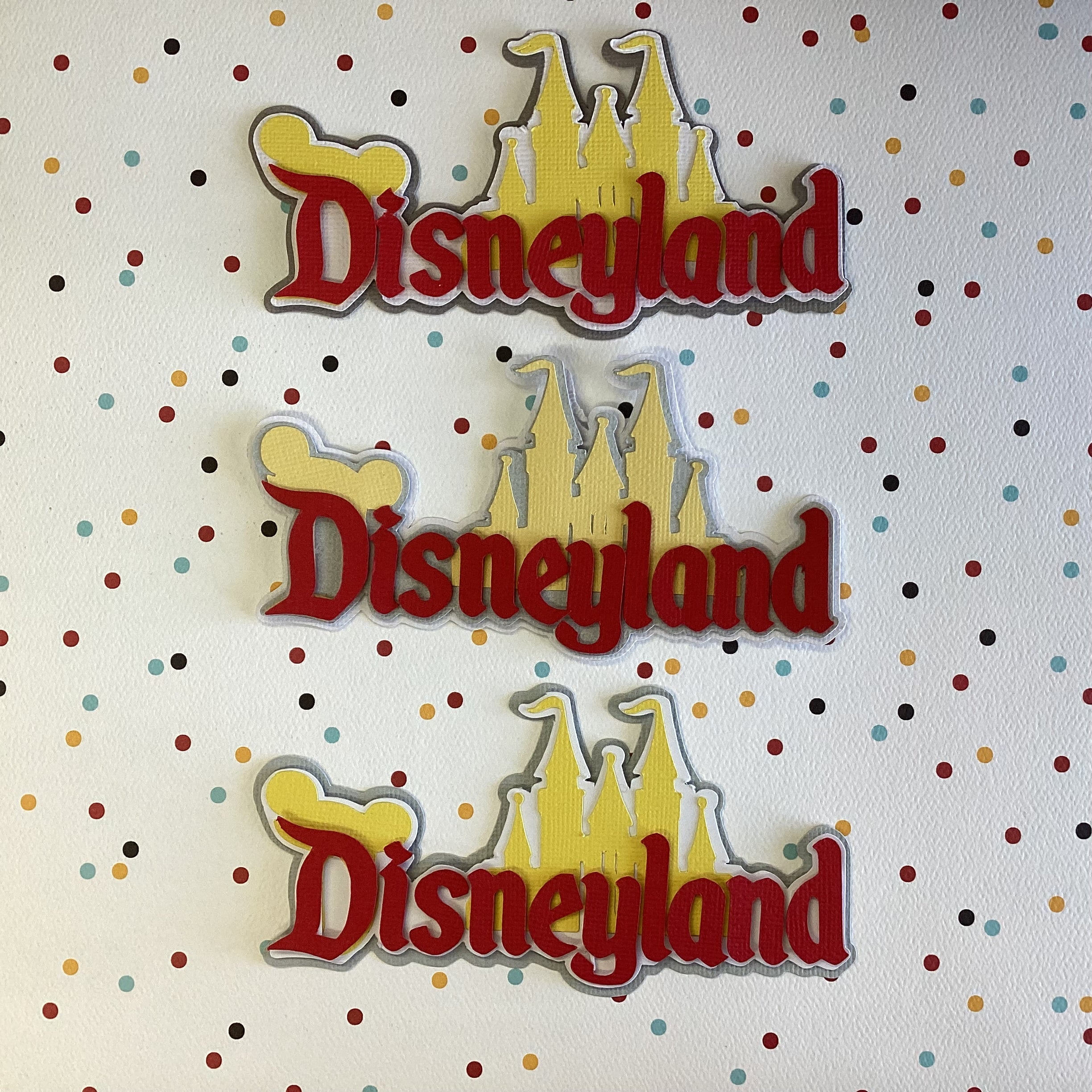 Like Disney DISNEYLAND Castle Title Diecut
