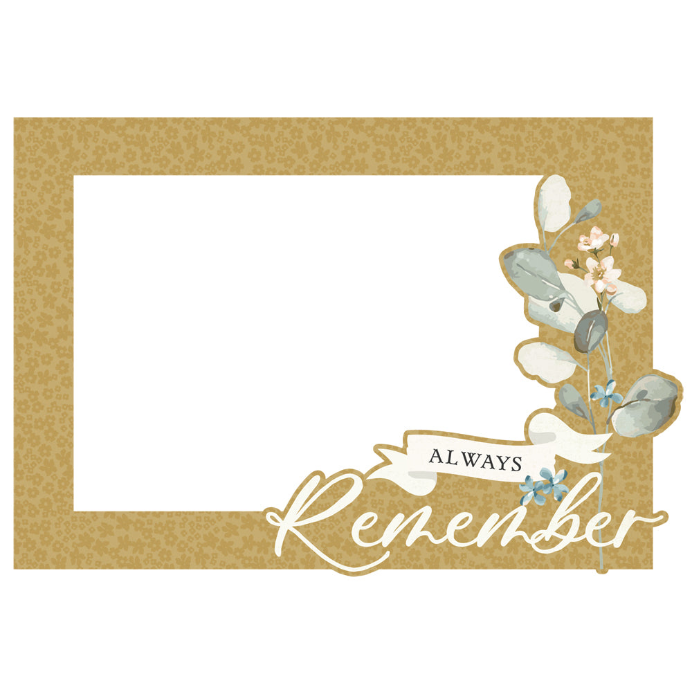 Simple Stories REMEMBER Chipboard Frames 6pc