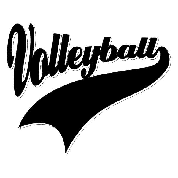 VOLLEYBALL Sports Tails Laser Cut 1pc Scrapbook Customs