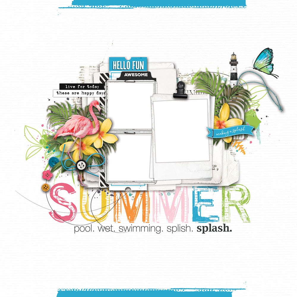 49 and Market Vintage Artistry SUNBURST ULTIMATE PAGE KIT Scrapbook