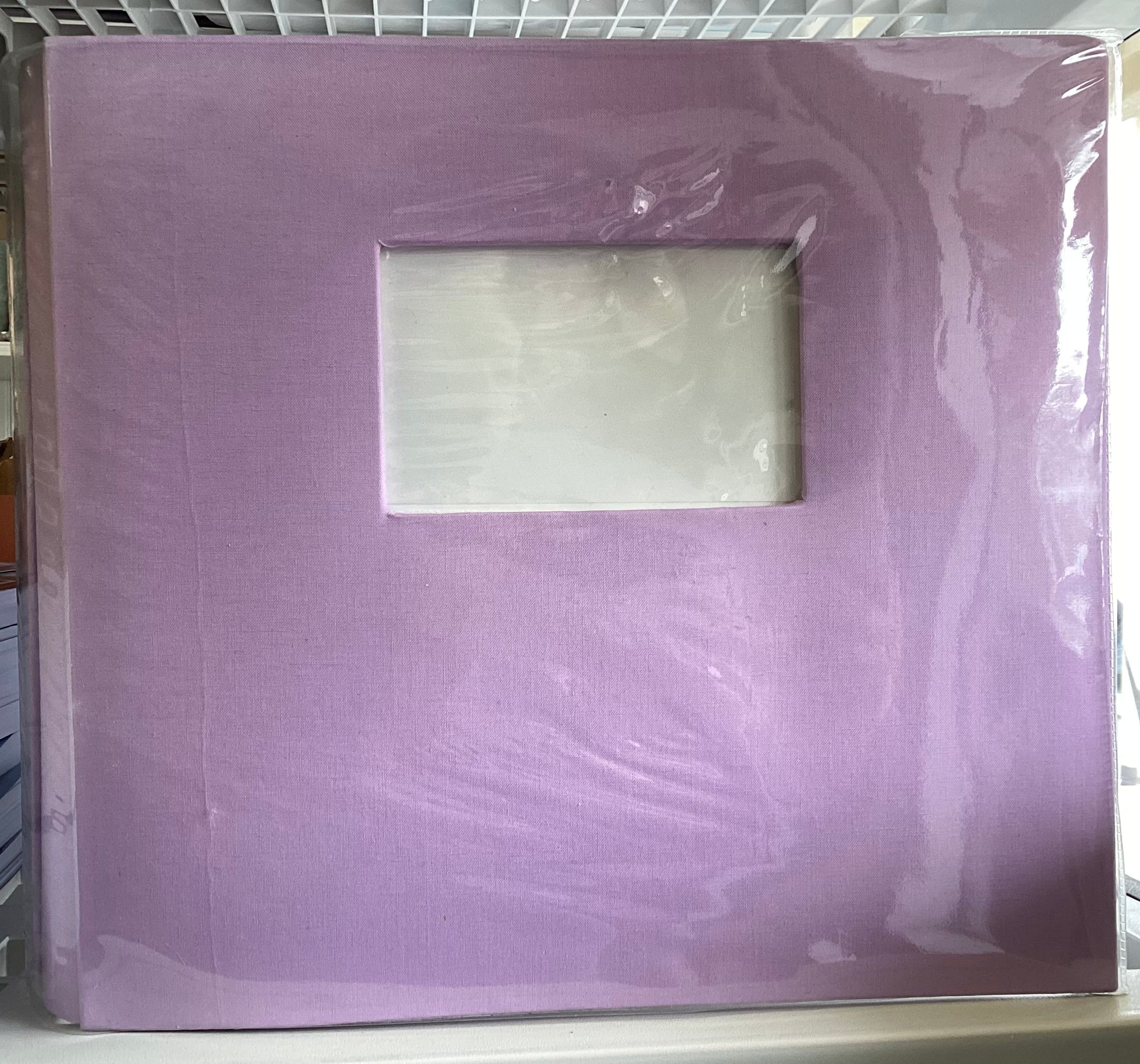 Scrapbook PURPLE FRAME 12"X12" Fabric Album