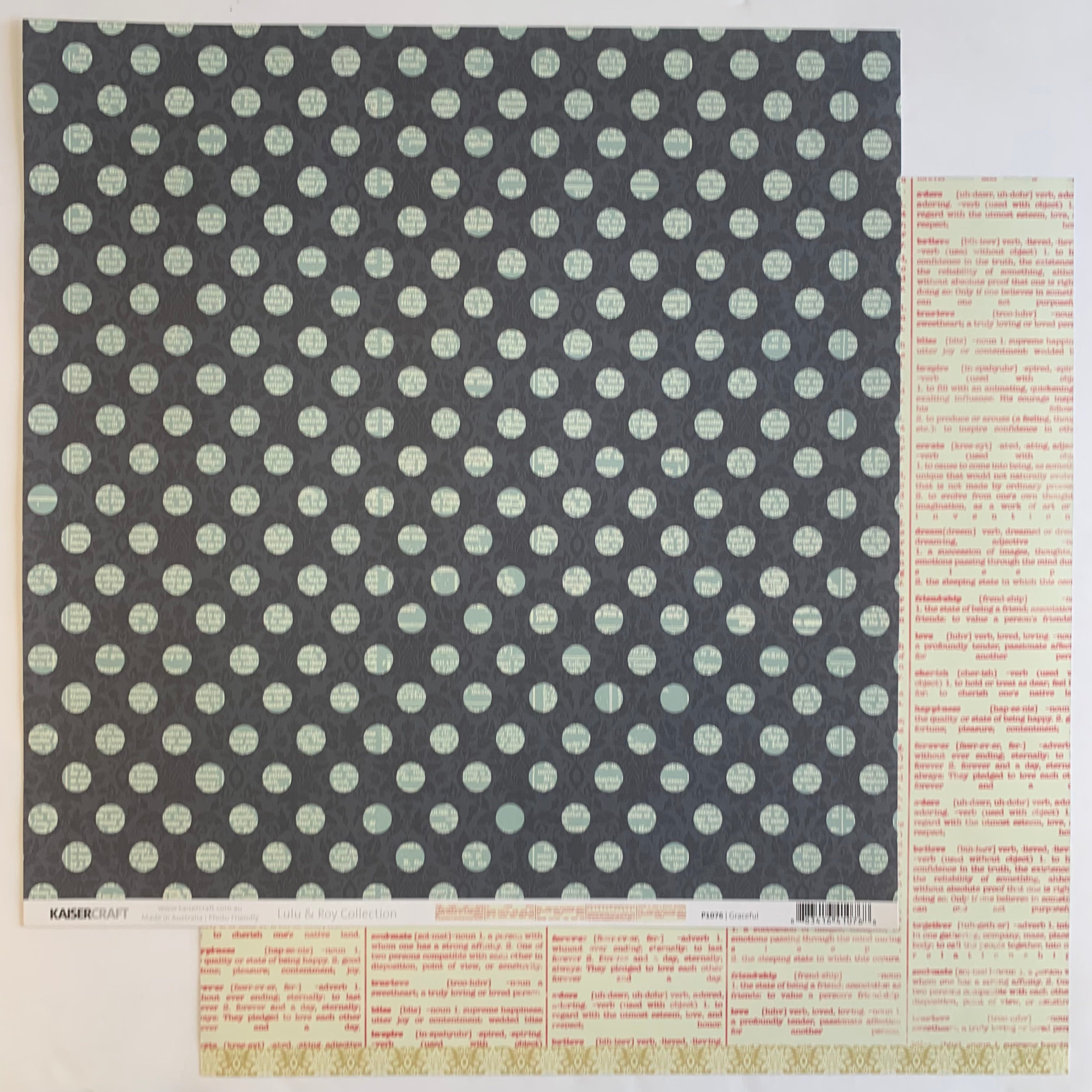 Kaisercraft LULU & ROY Collection 12"X 12" Scrapbook Paper