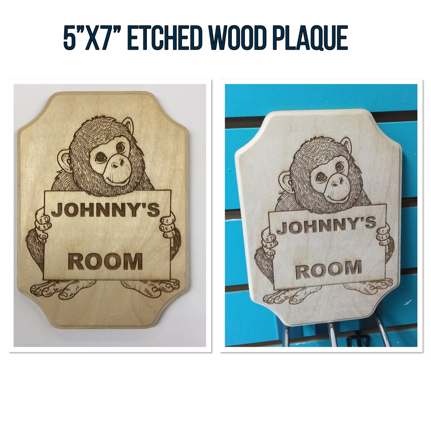 ETCHED WOOD PLAQUE Wall Art Sign Home Decor