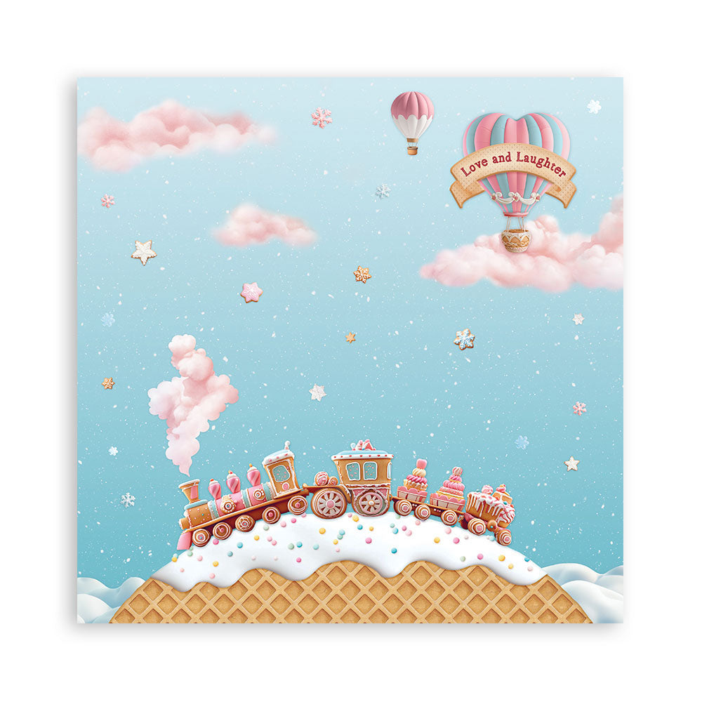 Stamperia Candy Christmas MAXI PAD 12"X12" Scrapbook Paper Pack