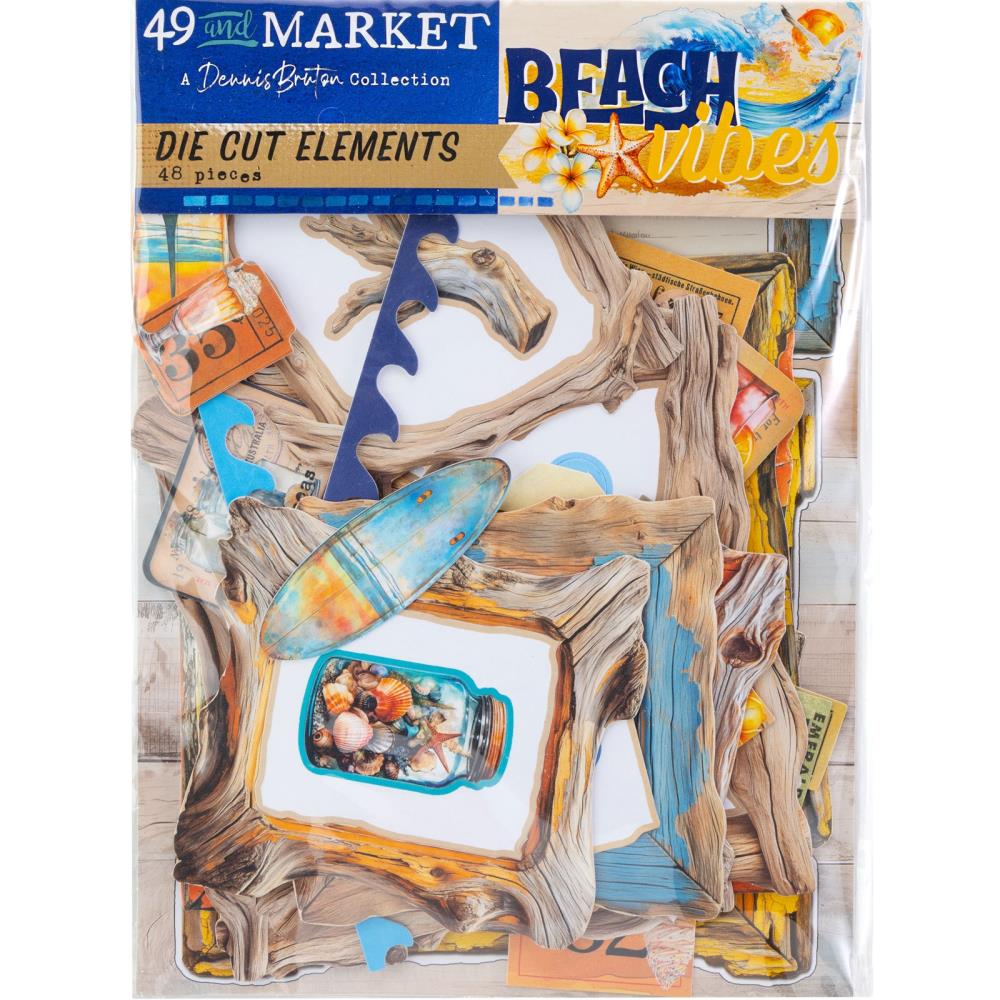 49 and Market BEACH VIBES Die Cut Elements