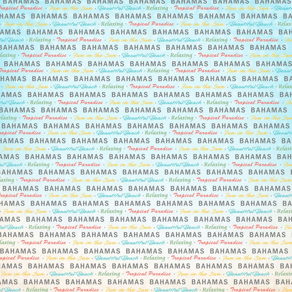 Scrapbooksrus BAHAMAS GETAWAY 12”X12” Scrapbook Kit