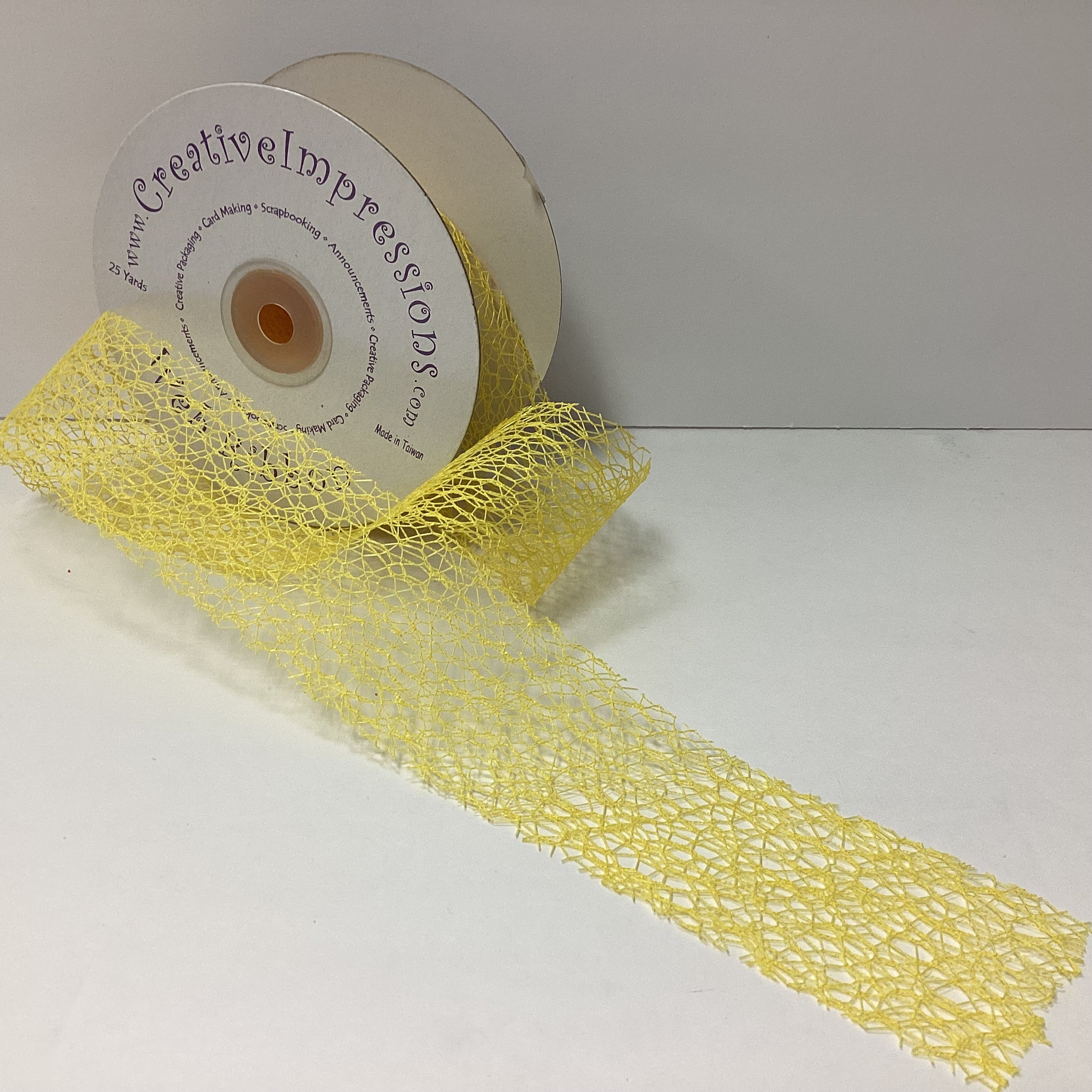 Creative Impressions 2" MESH WEB RIBBON 1 yard yd