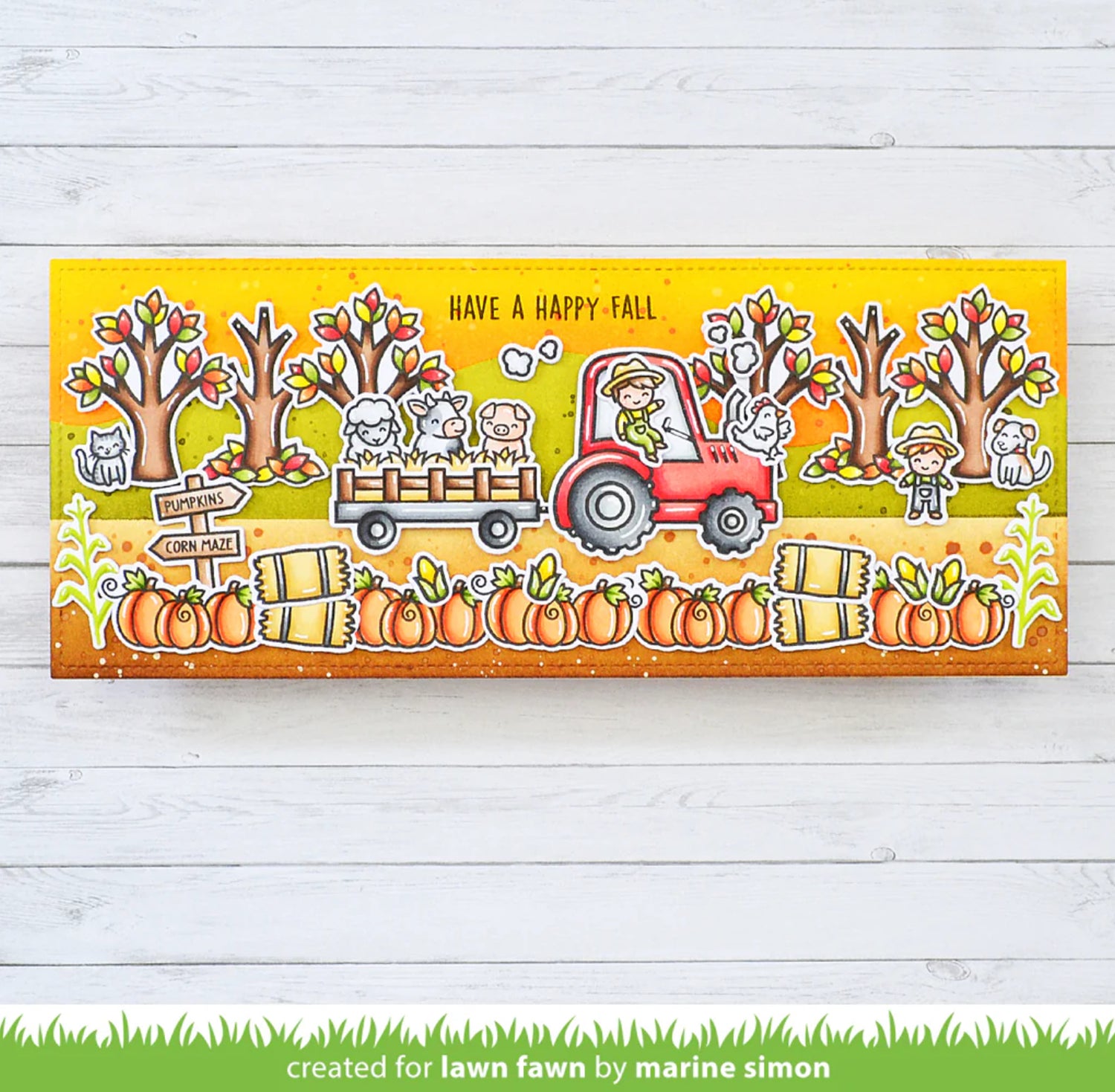 Lawn Fawn HAY THERE, HAYRIDES! Stamp & Die SET
