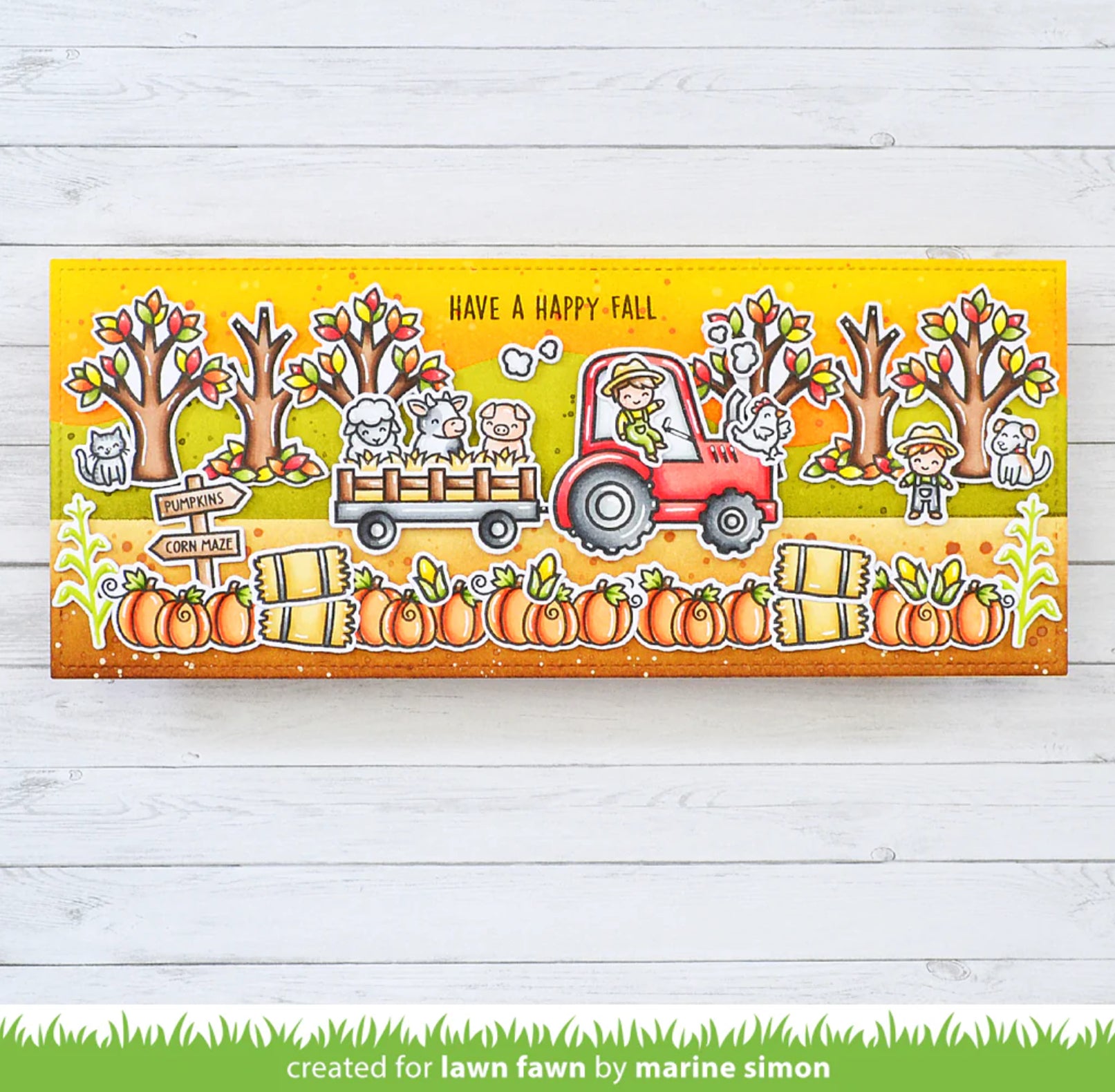 Lawn Fawn HAY THERE, HAYRIDES! Stamp & Die SET