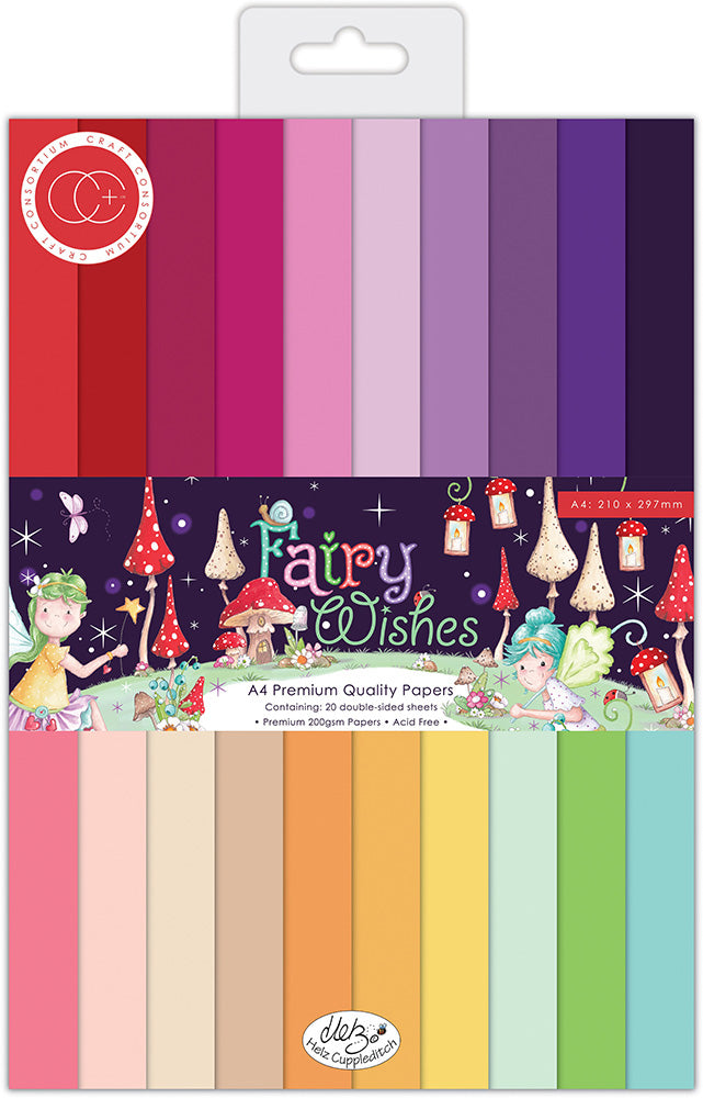 Craft Consortium FAIRY WISHES A4 Premium Quality Papers
