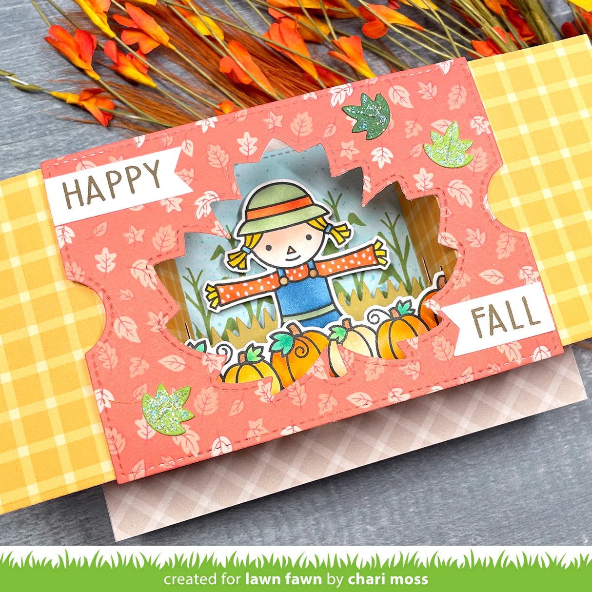 Lawn Fawn YOU CROW GIRL Stamp & Die Set