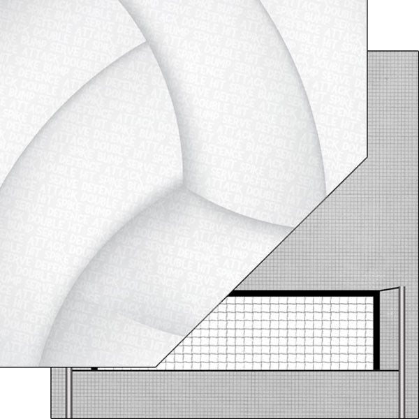 Scrapbook Customs VOLLEYBALL ADDICT KIT 12"X12" Paper 6pc