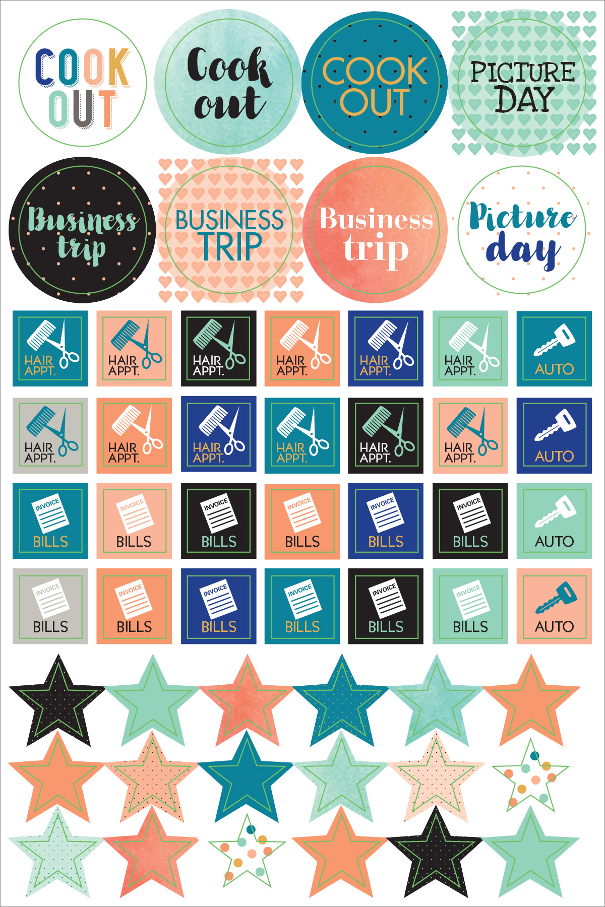 Peter Pauper Planner Stickers MOM&