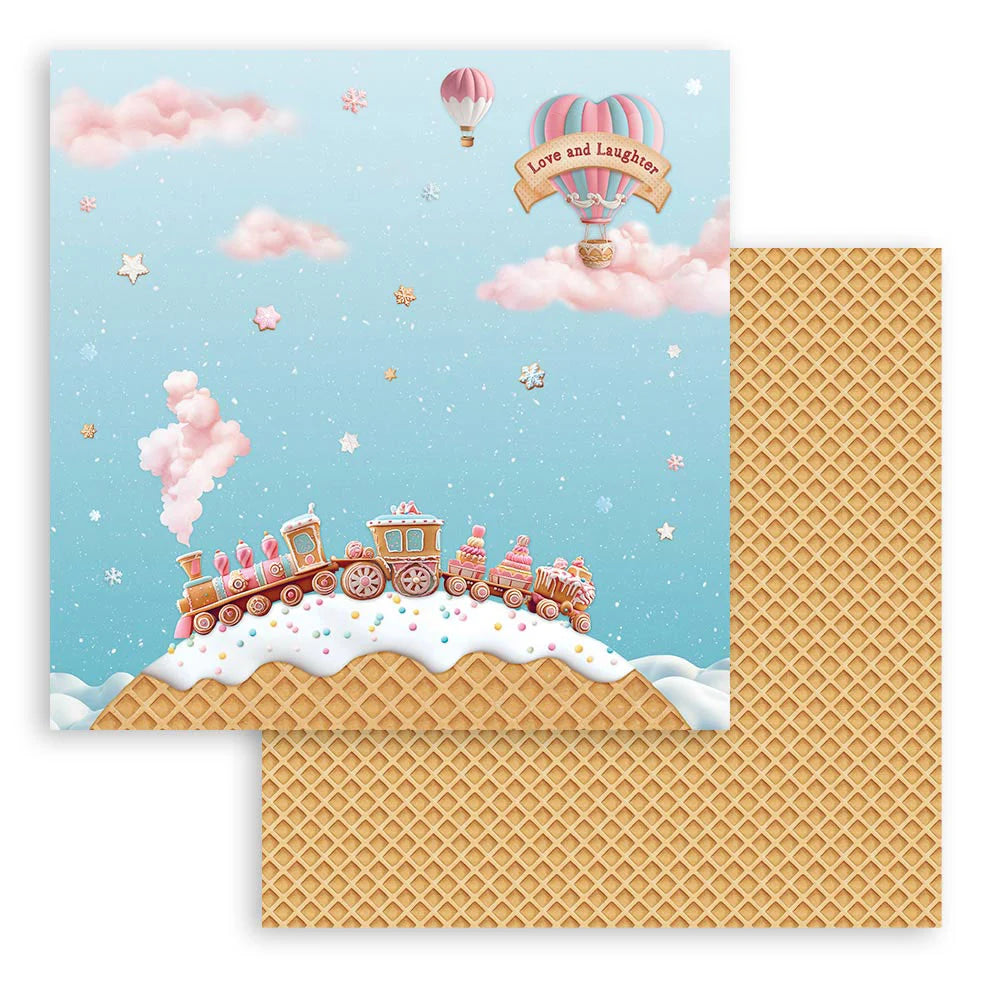 Stamperia CANDY CHRISTMAS 12"X12" Scrapbook Paper Sheet