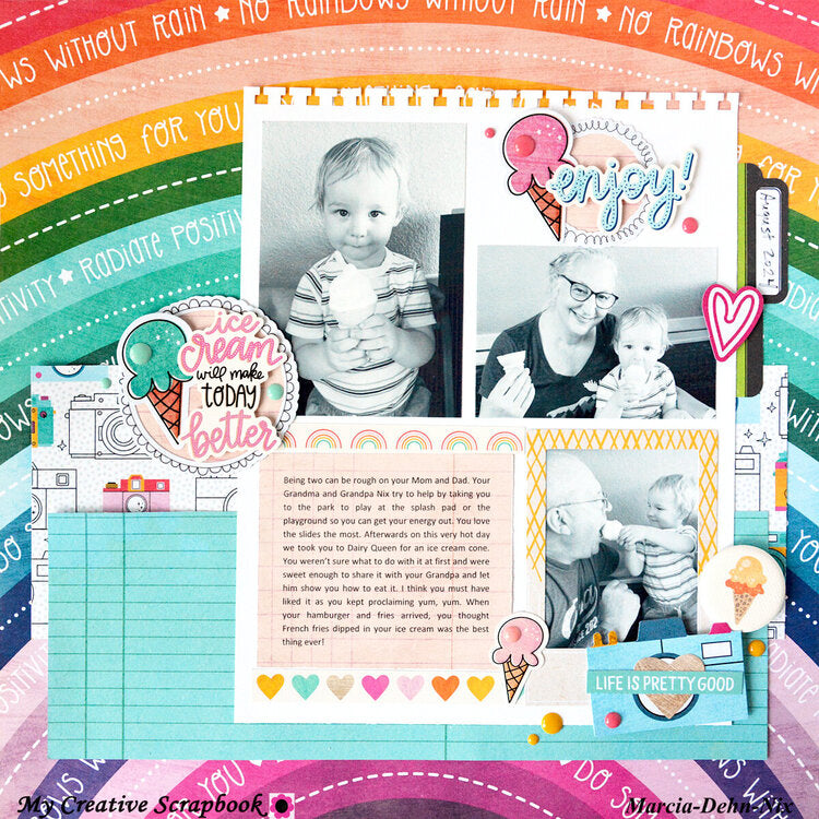 Shimelle Reasons To Smile SNAP AWAY 12"X12" Scrapbook Paper