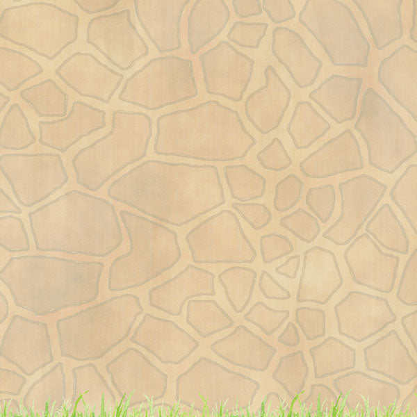 Scrapbook Customs SAFARI GIRAFFE 12"X12" Scrapbook Paper