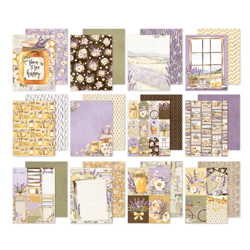Simple Stories SIMPLE VINTAGE LAVENDER FIELDS 6”X8” Paper Pad