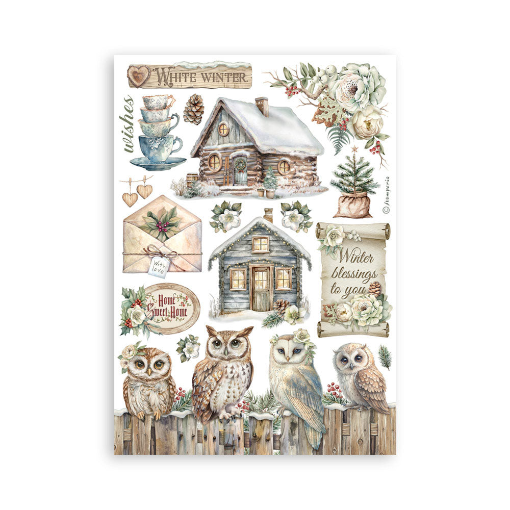 Stamperia THE OWL’S HOUSE WASHI PAD 8 Sheets