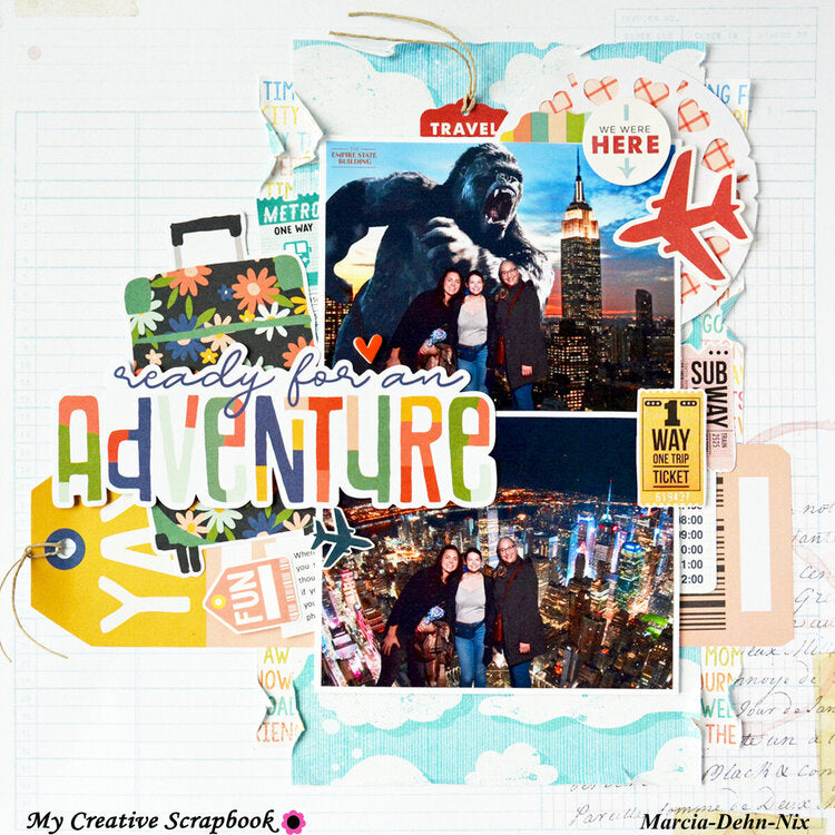 Simple Stories PACK YOUR BAGS BIG BITS Diecuts 19 Pieces