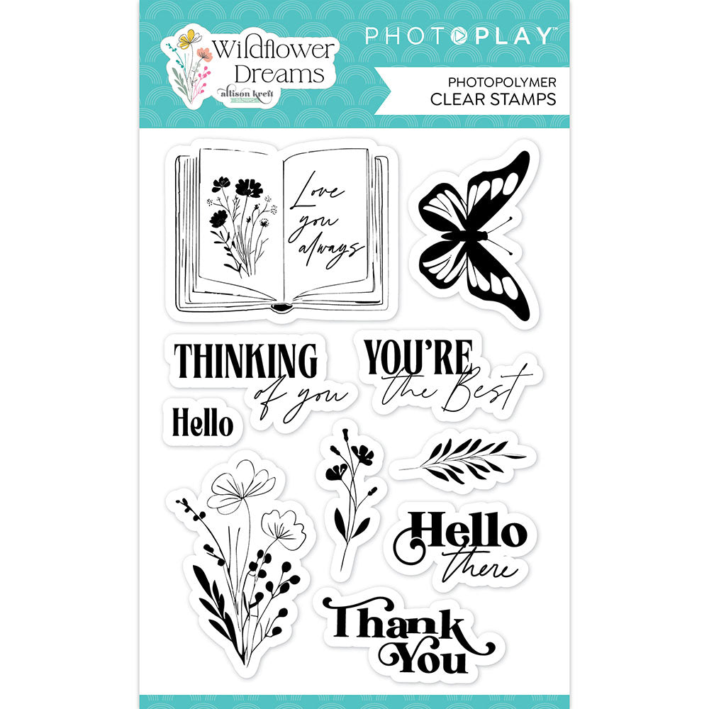 Photoplay WILDFLOWER DREAMS Stamps & Dies Set