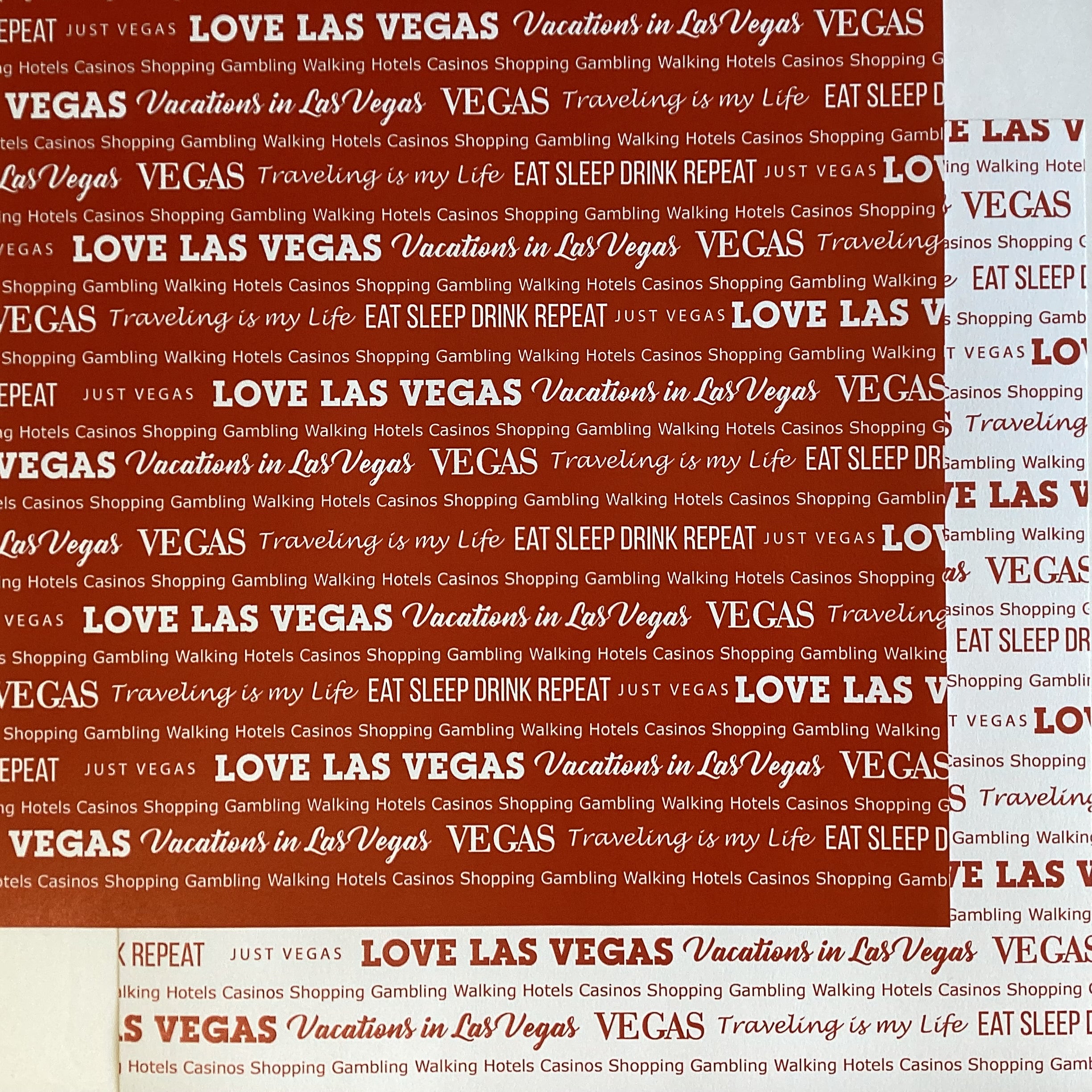 VEGAS PRIDE 2 12X12 Scrapbook Paper Scrapbook Customs