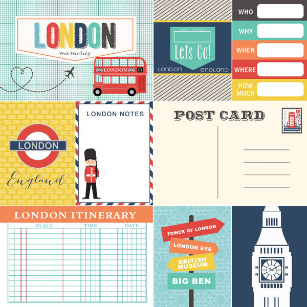 Scrapbooksrus LONDON BIG 12”X12” Scrapbook Kit