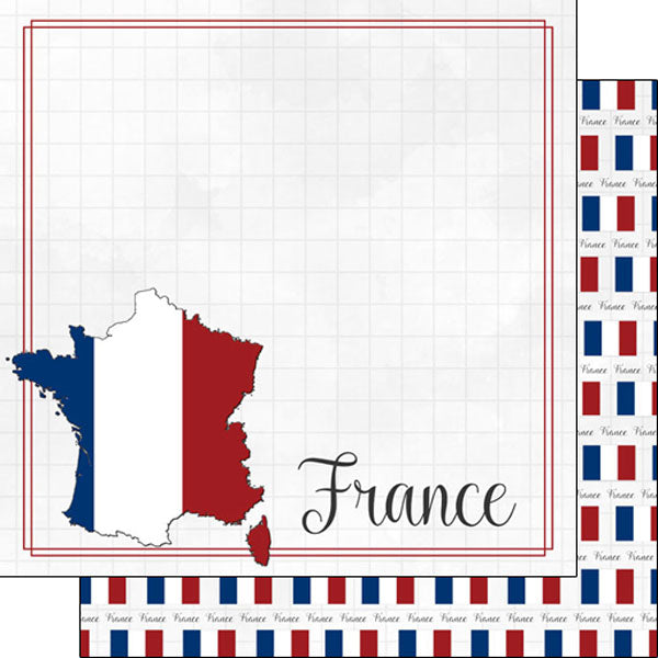 Scrapbooksrus FRANCE ADVENTURE 12”X12” Scrapbook Kit