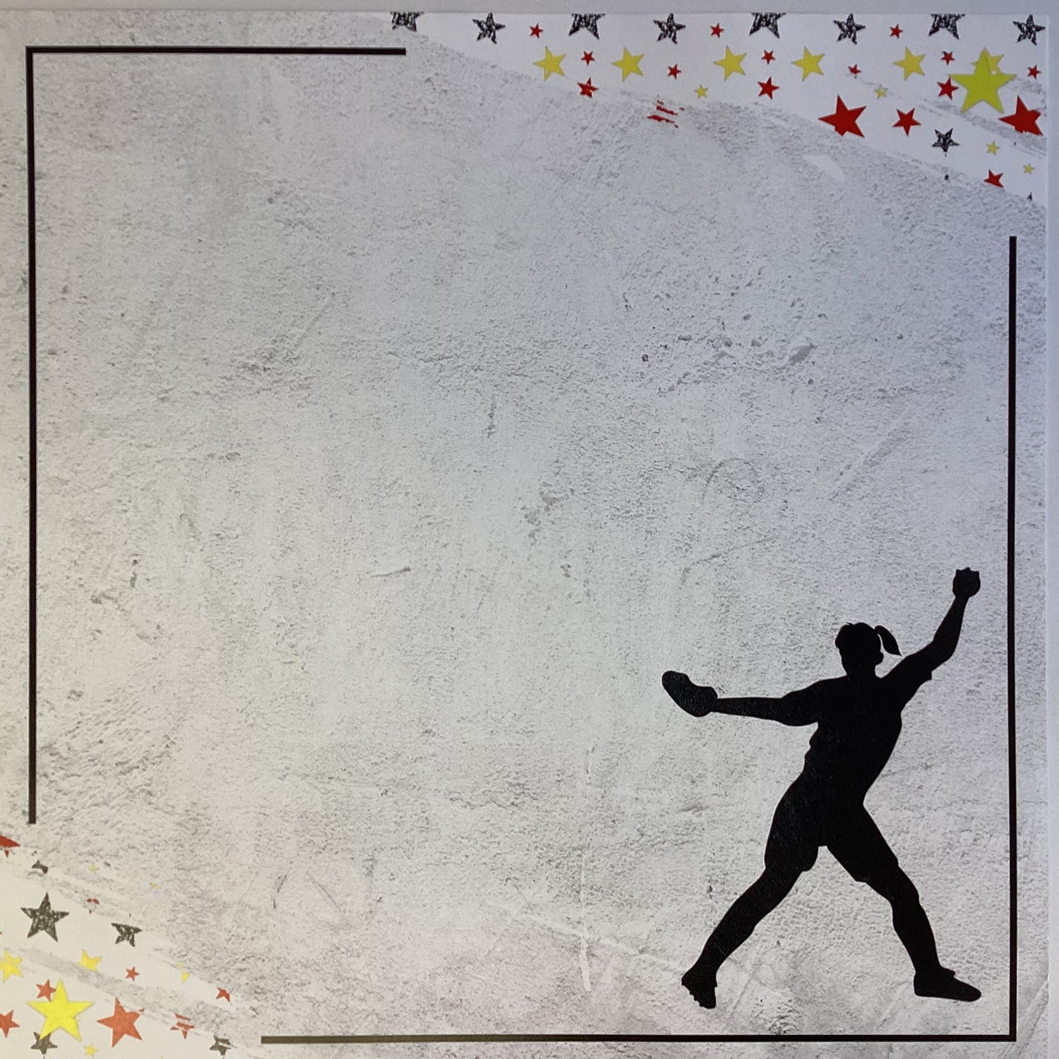 Scrapbooksrus GIRLS LOVE SPORTS 12”X12” Scrapbook Paper
