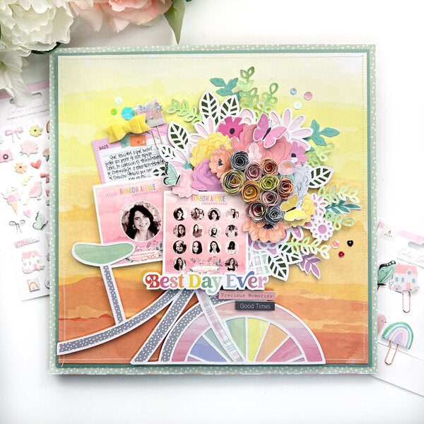 Celes Gonzalez RAINBOW AVENUE 12"X12" Scrapbook Paper