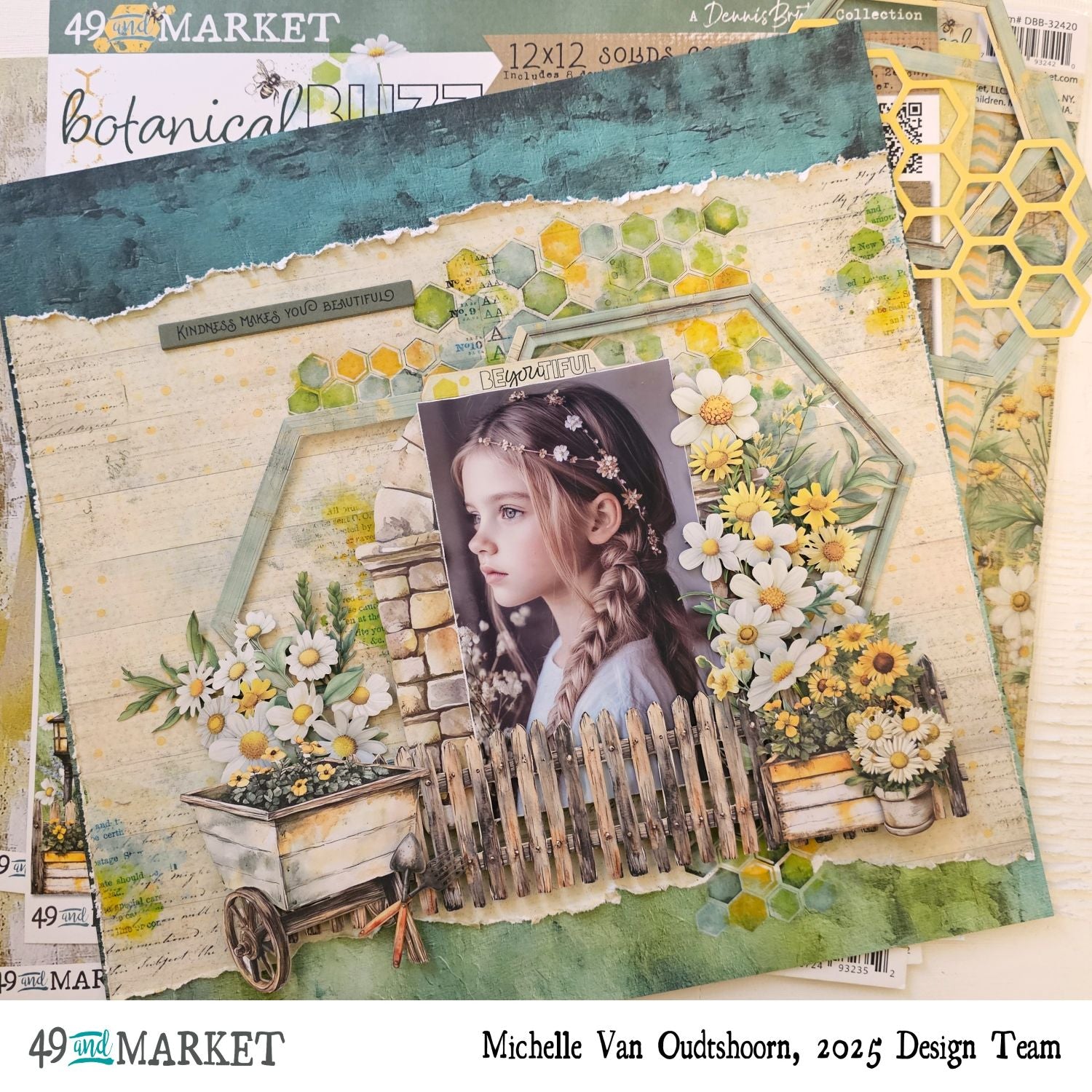 49 and Market BOTANICAL BUZZ 12X12 Solids Collection Pack