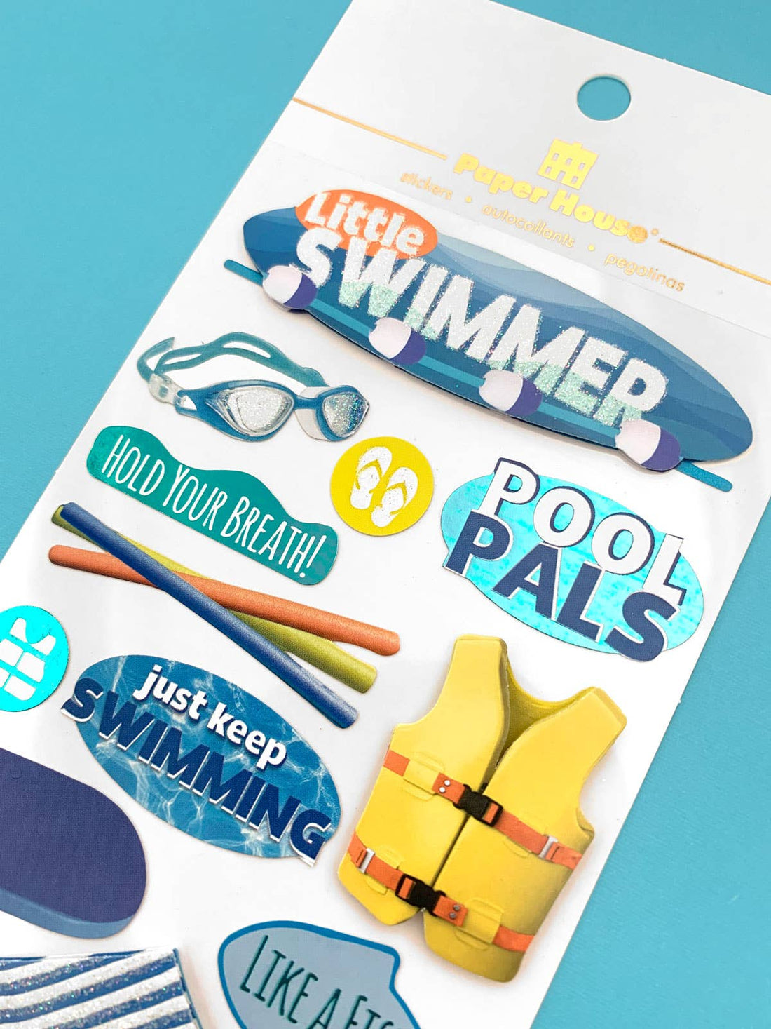 Paper House Dimensional SWIMMING Stickers