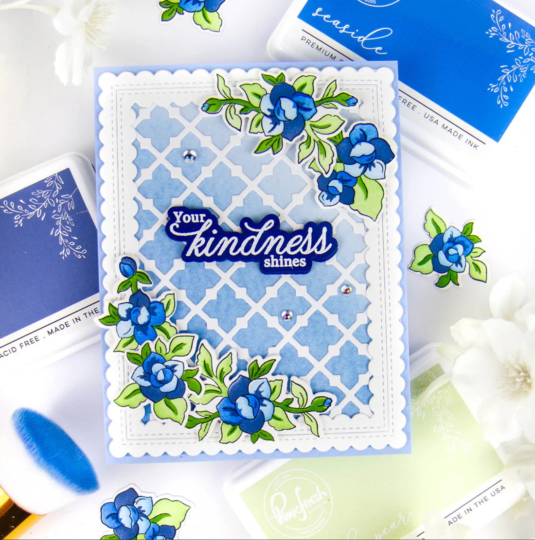 Pinkfresh Studio COVERPLATE TRELLIS Crafting Dies 1pc