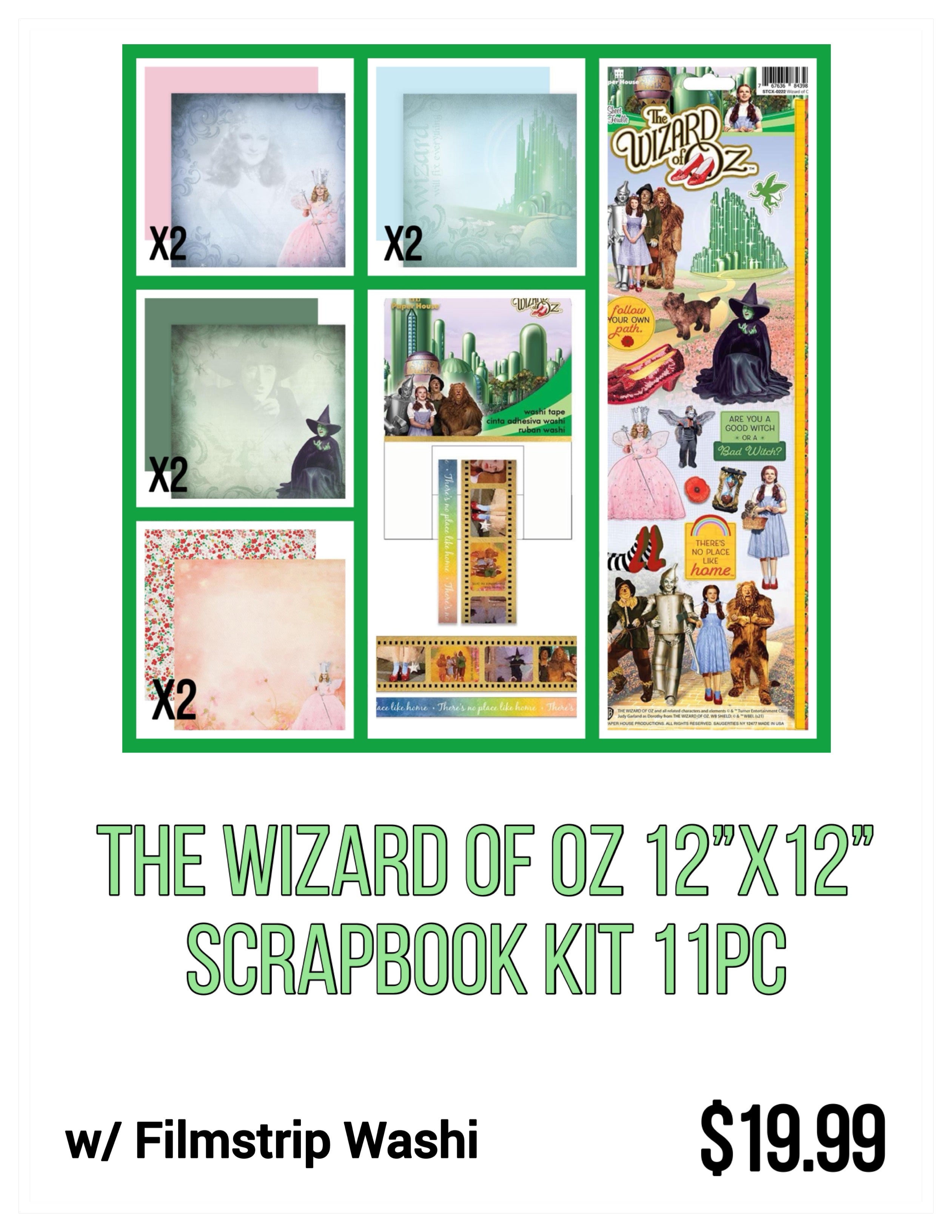 Paper House THE WIZARD OF OZ 12"X12" Scrapbook Kit