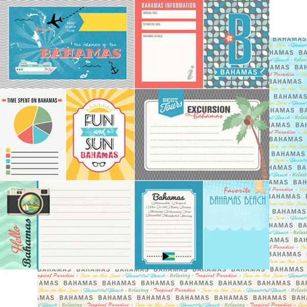 Scrapbooksrus BAHAMAS GETAWAY 12”X12” Scrapbook Kit