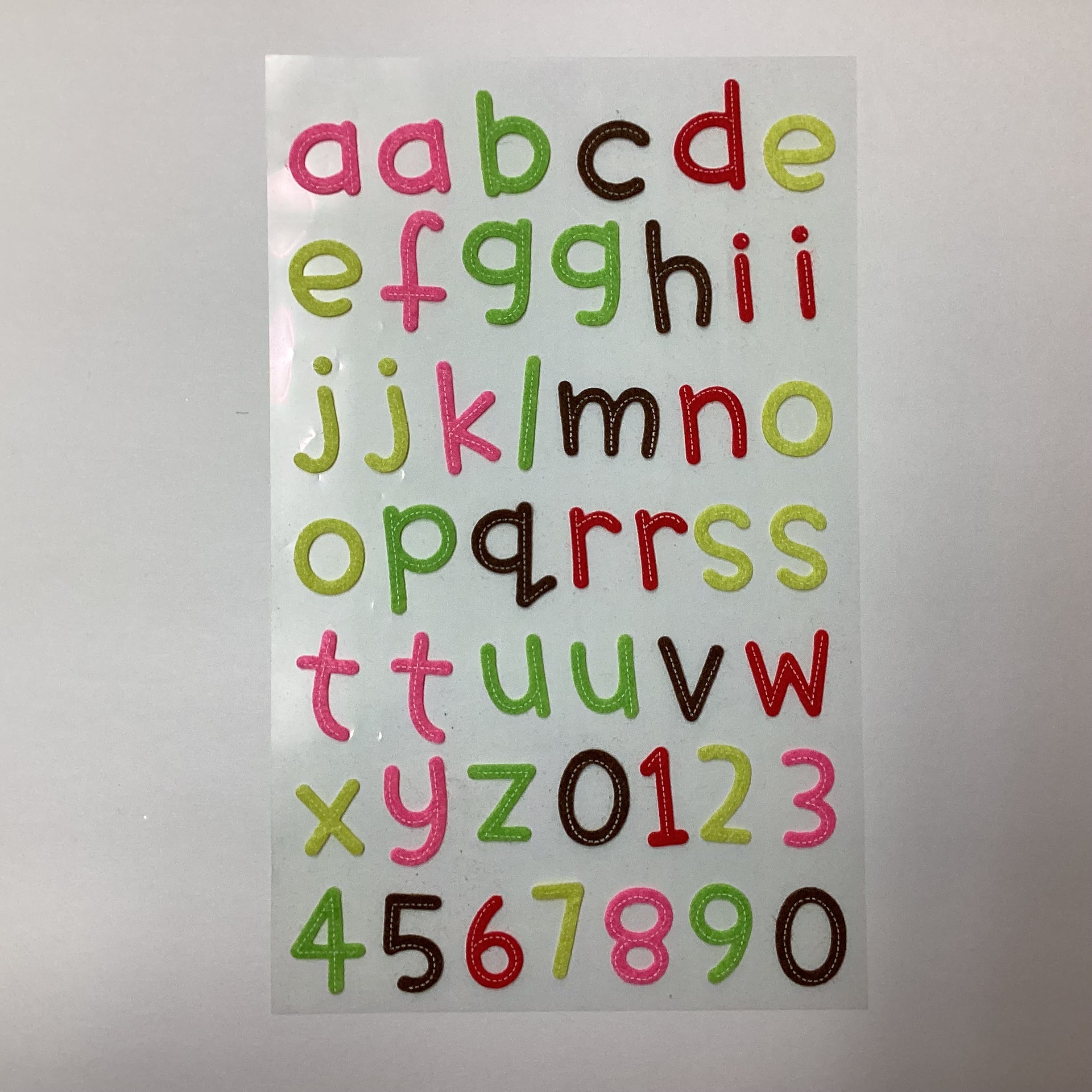 Prima FELT ALPHABETS EPHEMERA 47pc