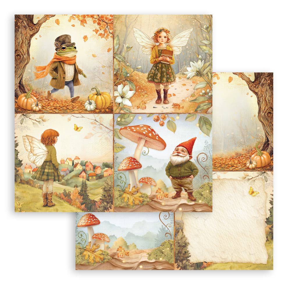 Stamperia Romantic WHISPERING WOODS 12"X12" Scrapbook Paper Pad
